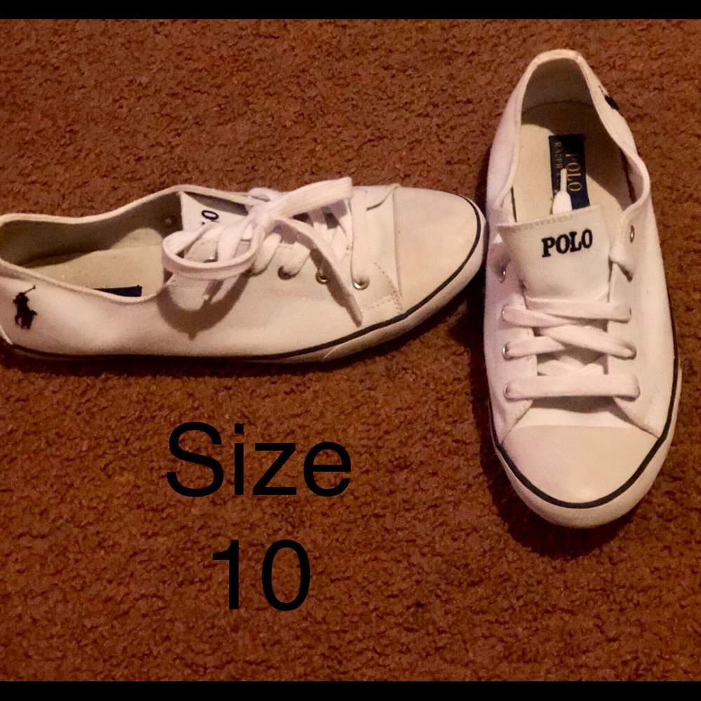 Like new Size 10 women’s white polo shoes